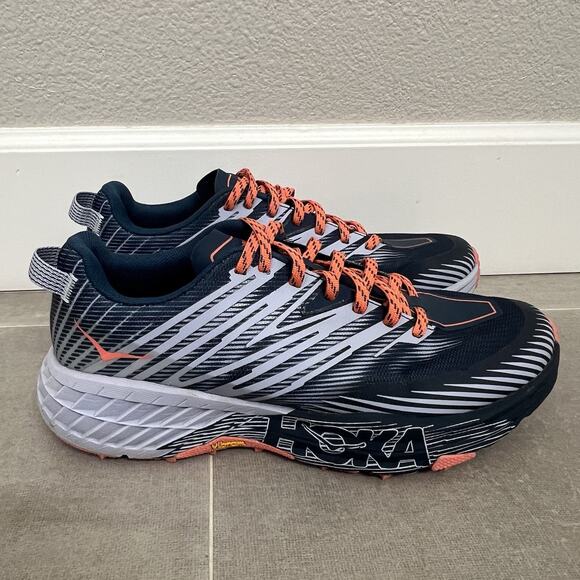 Hoka Speedgoat 4 Womens Size 9.5 Trail Outdoor Running Sneaker Casual Shoes - Picture 1 of 7